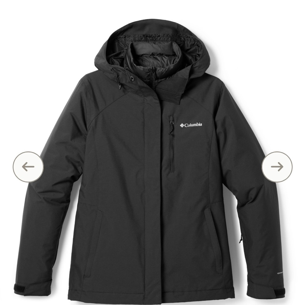 Columbia Black/Gray Patterned Lightweight Jacket … - image 7